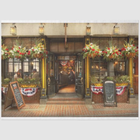 Papier Mousseline City - Boston MA - Pour le voyageur fatigué (Recto)