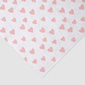 Papier Mousseline Clair rose amour Coeurs Motif Découpage (Détail)