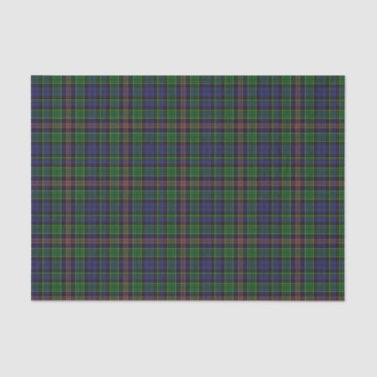 Papier Mousseline Clan Allison Tartan Plaid Tissu Papier (Recto)