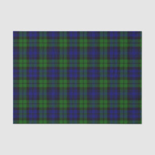 Papier Mousseline Clan Blackwatch Tartan Campbell