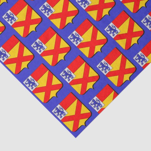 Papier Mousseline Clan Bruce Motif d'armoiries (Détail)