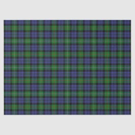 Papier Mousseline Clan Campbell de tartan de Loudoun (Recto)