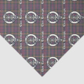 Papier Mousseline Clan Carnegie Crest Tartan (Détail)
