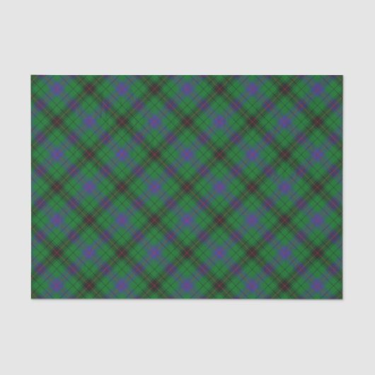 Papier Mousseline Clan Davidson Tartan (Recto)