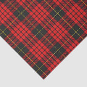 Papier Mousseline Clan écossais tartan rouge et noir de MacQueen de (Détail)