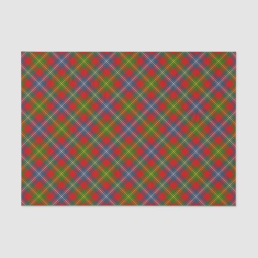 Papier Mousseline Clan Forrester Tartan (Recto)