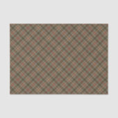 Papier Mousseline Clan Fraser Chasse Tartan Patiné (Recto)