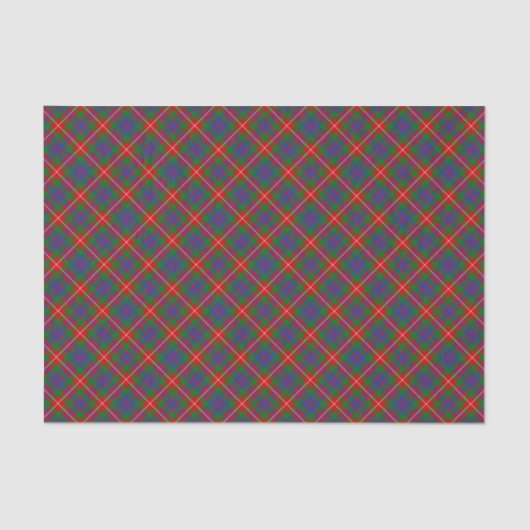 Papier Mousseline Clan Fraser de Lovat Tartan (Recto)