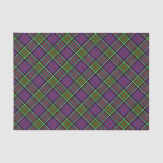 Papier Mousseline Clan MacDonald de Clanranald Tartan Tissue Paper (Recto)
