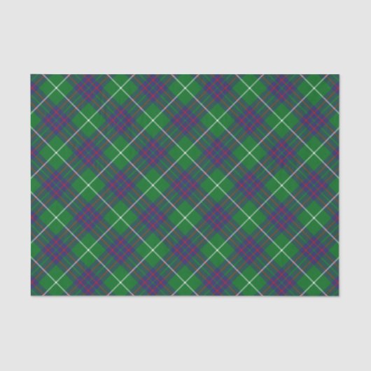 Papier Mousseline Clan MacIntyre Chasse Tartan Tissu Papier (Recto)