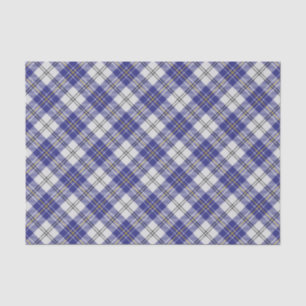 Papier Mousseline Clan MacPherson bleu robe Tartan Tissu Papier