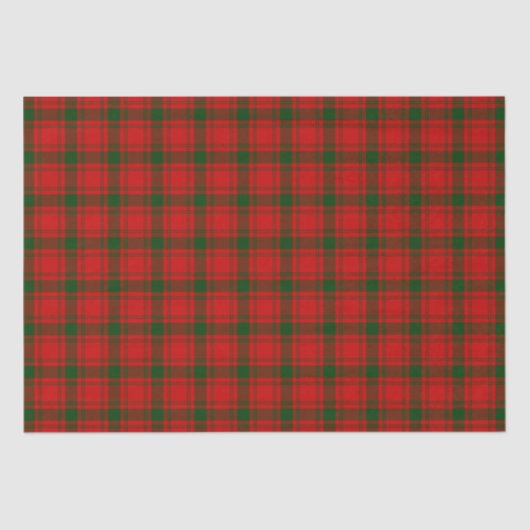 Papier Mousseline Clan MacQuarrie Tartan et Crest (Recto)