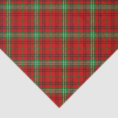 Papier Mousseline Clan Morrison Tartan Rouge Tissu Papier (Détail)