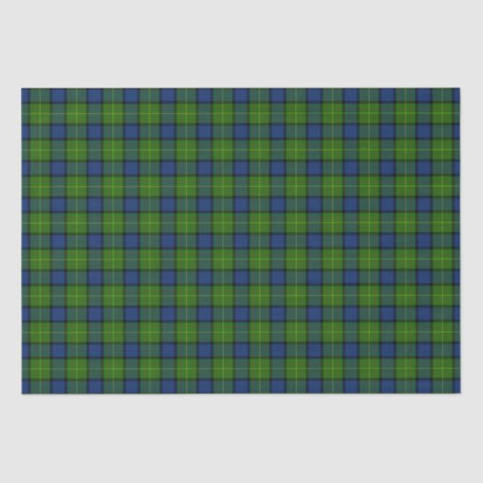 Papier Mousseline Clan Muir More Tartan Plaid (Recto)
