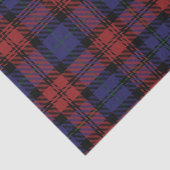 Papier Mousseline Clan Plaid MacLachlan rouge violet chèque Tartan (Détail)