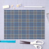 Papier Mousseline Clan Plaid Thompson gris bleu Check Tartan (Artisanat)