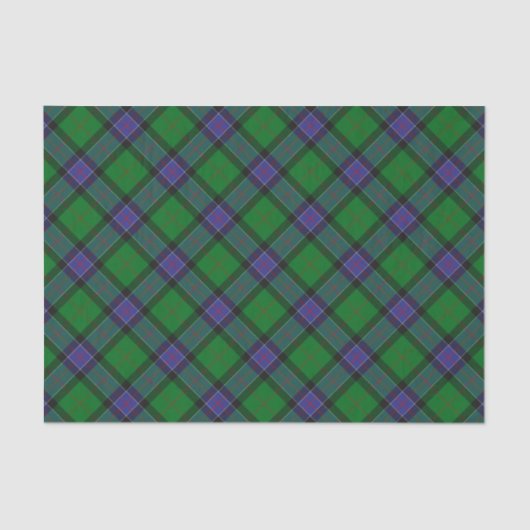 Papier Mousseline Clan Sinclair Chasse Tartan (Recto)