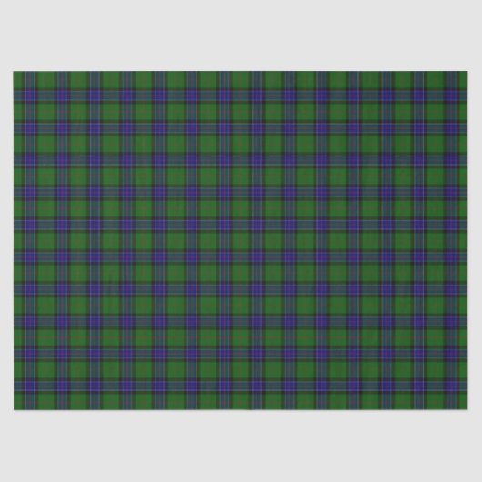 Papier Mousseline Clan Sinclair Tartan Plaid (Recto)