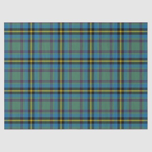 Papier Mousseline Clan Tartan de Chasse au Carrick (Recto)