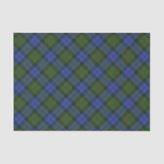 Papier Mousseline Clan Tartan Plaid Motif (Recto)