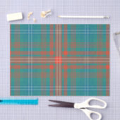 Papier Mousseline Clan Wilson Orange Turquoise Plaid Check Tartan (Artisanat)