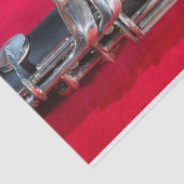 Papier Mousseline Clarinet en rouge (Détail)