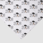 Papier Mousseline Classe Argent de 2026 Graduation (Détail)