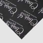 Papier Mousseline Classe avec année personnalisée et lycée (Détail)