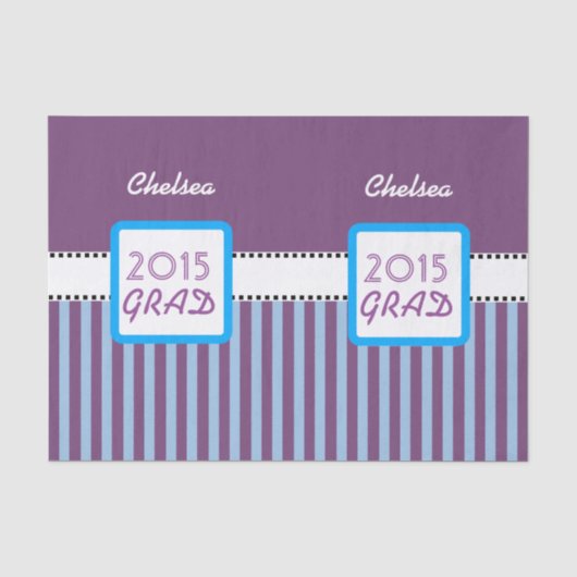 Papier Mousseline Classe de 2015 ou TOUTES rayures faites sur (Recto)