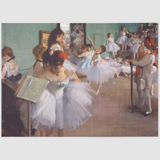 Papier Mousseline Classe de danse, Edgar Degas (Recto)