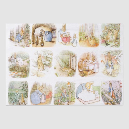 Papier Mousseline Classic Beatrix Potter (Recto)