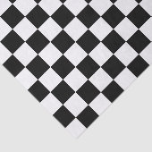 Papier Mousseline Classic black checkerboard (Détail)