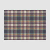 Papier Mousseline Classic Blue Dark Green Red Plaid Pattern Holiday (Recto)