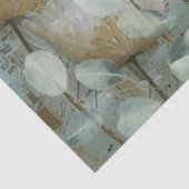 Papier Mousseline Classic Country Pies blanches chic et Eucalyptus (Détail)