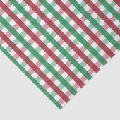 Papier Mousseline Classic Farmhouse Red & Green Gingham Plaid (Détail)