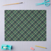 Papier Mousseline Classic Green Blue Yellow Plaid Pattern Holiday (Artisanat)