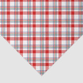 Papier Mousseline Classic Green Rouge Bleu Blanc Plaid Check Motif (Détail)
