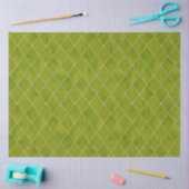 Papier Mousseline Classic Green Velvet Jacquard Motif Luxe (Artisanat)