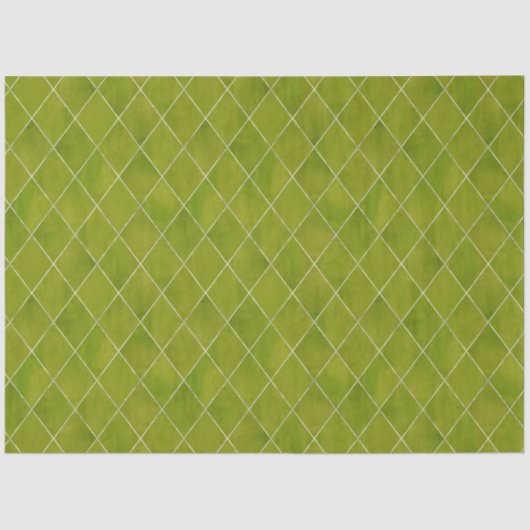 Papier Mousseline Classic Green Velvet Jacquard Motif Luxe (Recto)
