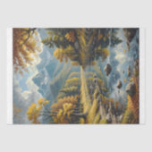 Papier Mousseline Classic Mountain Landscape Decoupage (Recto)