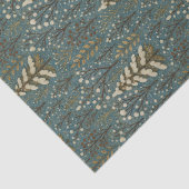 Papier Mousseline Classic Snowy Winter Forest Trees Art Motif (Détail)