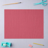 Papier Mousseline Classic Stars White - Coral Red (Artisanat)