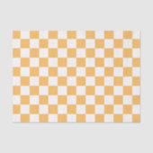 Papier Mousseline Classic visual peach checkerboard  (Recto)