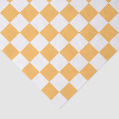 Papier Mousseline Classic visual peach checkerboard  (Détail)