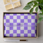 Papier Mousseline Classic visual purple checkerboard  (Cadeau)