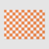 Papier Mousseline Classic visual salmon checkerboard  (Recto)