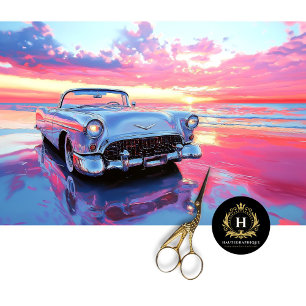 Papier Mousseline Classique Cabriolet Découpage de Sunset Beach