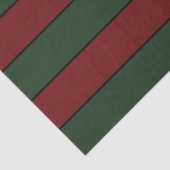 Papier Mousseline Classique Grille Verte Et Rouge De Noël (Détail)