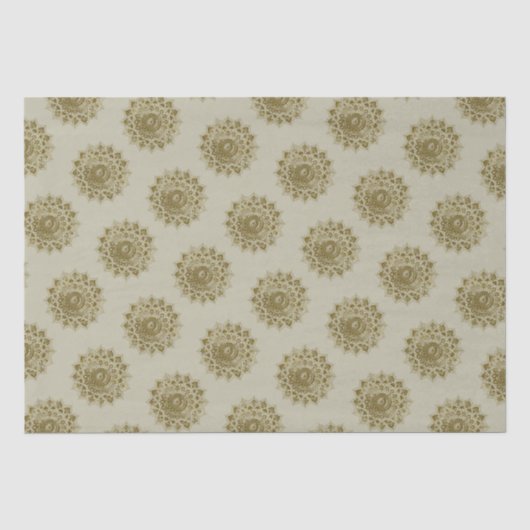 Papier Mousseline Classique Mandala Inde Style 4 (Recto)