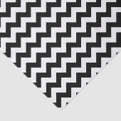 Papier Mousseline Classique noir et blanc Chevron Design traditionne (Détail)